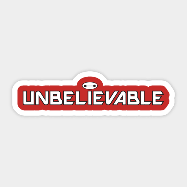 Unbelievable Sticker by ImaginativeJoy